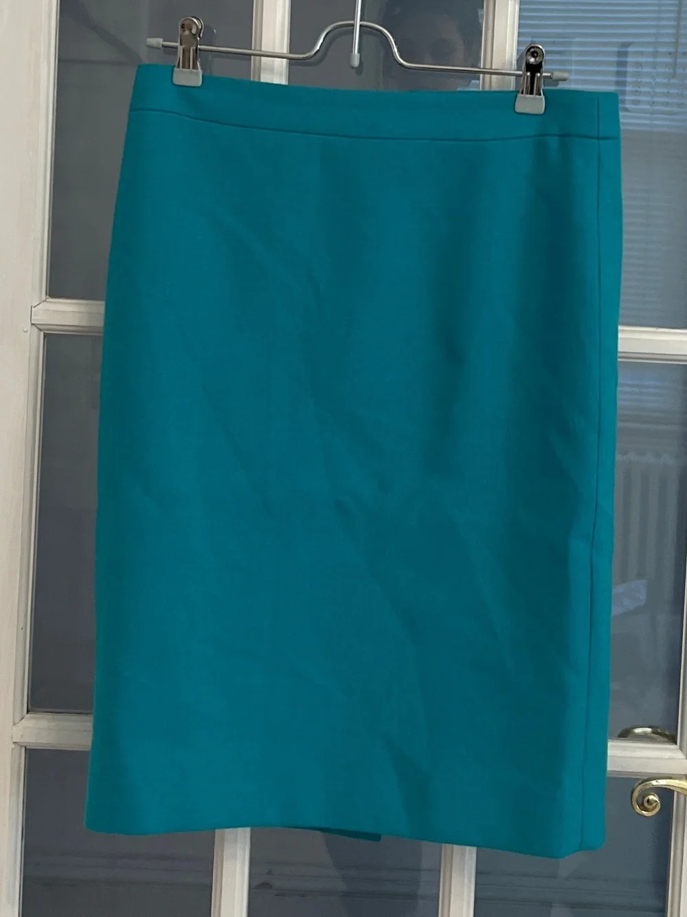 J. CREW Women's Teal Blue No. 2 Pencil Skirt Size 4